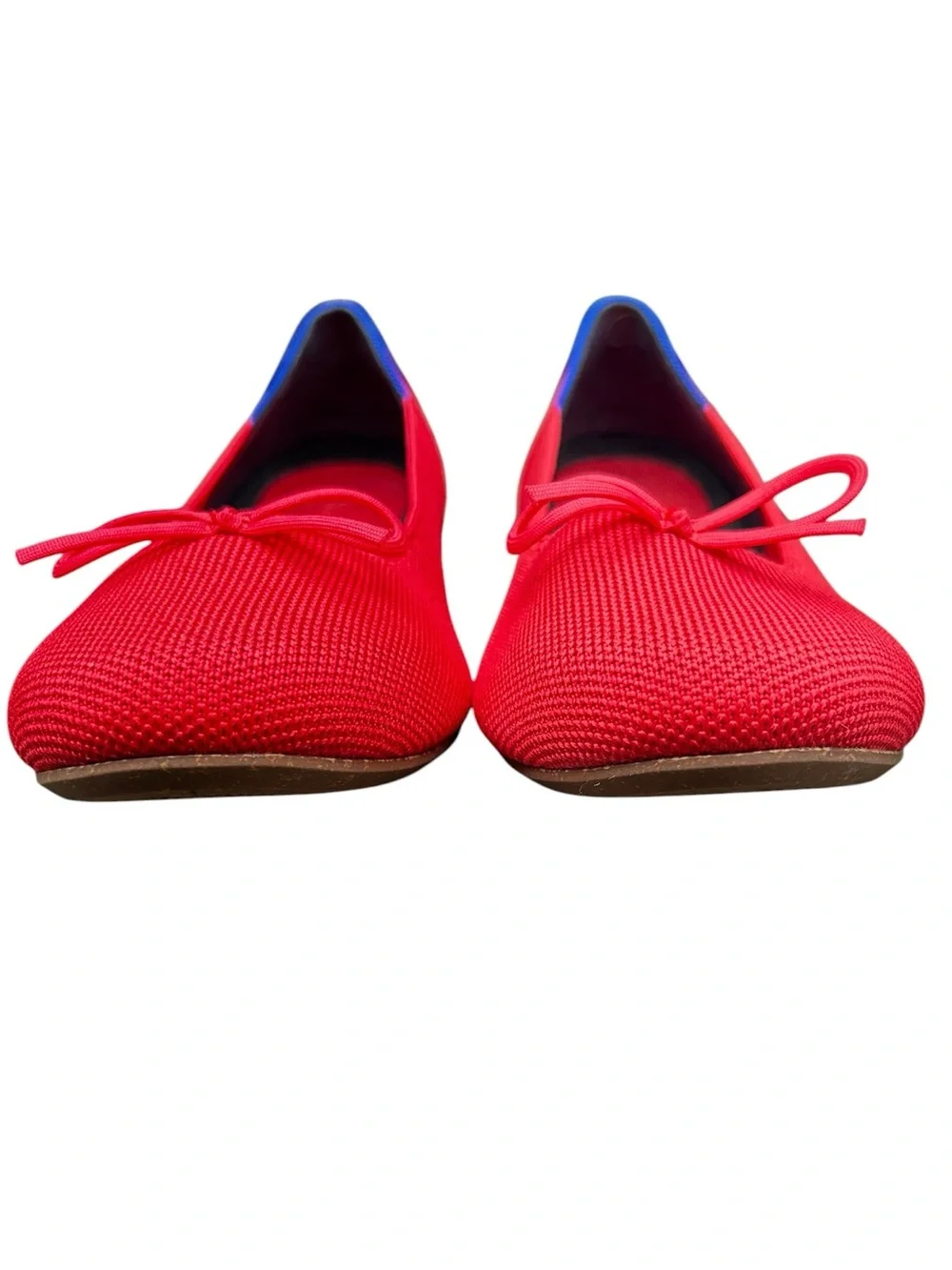 Rothy's The Ballet Flat 10 Round Toe Red Bow Slip On